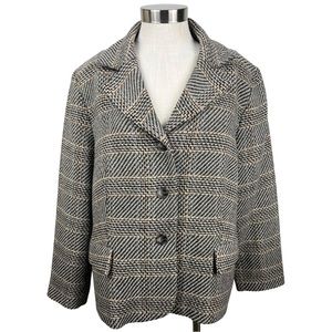 Pendleton Plus Vintage Women's Plaid Wool Coat Size 18W